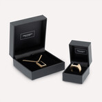 Black Onyx/18K Gold Necklace & Ring Set (11)