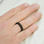 Minimal Black Necklace & Ring Set (11)