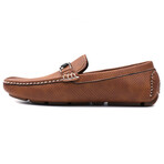 Charter Embossed Slip-On Driving Loafers // Tan (8)