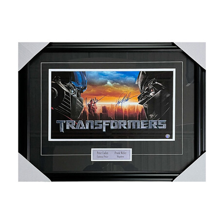 Peter Cullen/Frank Welker Framed Autographed "Transformers" 11X17 Movie Poster