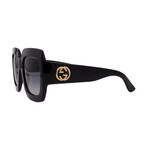 Gucci // Ladies // GG0053N-001 Square Sunglasses // Black + Gray Gradient
