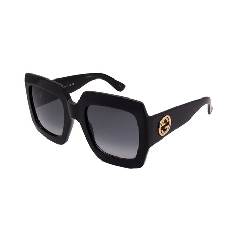 Gucci // Ladies // GG0053N-001 Square Sunglasses // Black + Gray Gradient