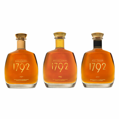1792 Bourbon Bottled In Bond + 1792 Full Proof Kentucky Straight Bourbon Whiskey + 1792 Single Barrel // 750ml Each