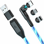 GloBright® 360 Pro LED Magnetic Charging & Data Cable // 6 ft. // 3 Pack