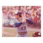 Robin Yount Signed Brewers Jersey, Paul Molitor Signed Jersey, & Ted Simmons Signed Brewers 8x10 Photo
