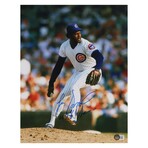 Greg Maddux Signed Cubs Jersey, Lee Smith Signed Cubs 11x14 Photo, Fergie Jenkins Signed Cubs Jersey, & Fergie Jenkins Signed Cubs Full-Size Batting Helmet