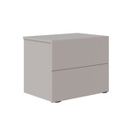 Ayla Nightstand In Taupe Matte.