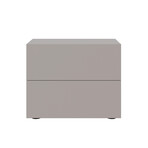 Ayla Nightstand In Taupe Matte.