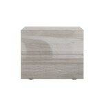 Ayla Nightstand In Light Gray Oak High Gloss.