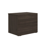 Ayla Nightstand In Dark Oak Melamine.