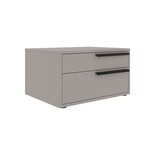 Carter Right Nightstand In Taupe Matte.