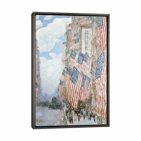The Fourth of July, 1916  by Childe Hassam (26"H x 18"W x 1.5"D)