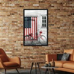 Patriotic Bicycle by Lori Deiter (26"H x 18"W x 1.5"D)