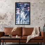 Modern Statue Of Liberty by Melanie Viola (26"H x 18"W x 1.5"D)