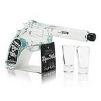 Hijos de Villa Blanco Tequila Revolver 200 ml + Hijos De Villa Pistol Reposado Tequila 200 ml  // Set of 2