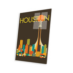 Houston Skyline I Print on Acrylic Glass by Jazzberry Blue (16"H x 24"W x 0.25"D)