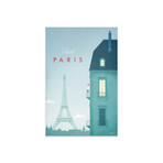 Paris Print on Acrylic Glass by Henry Rivers (16"H x 24"W x 0.25"D)