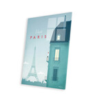 Paris Print on Acrylic Glass by Henry Rivers (16"H x 24"W x 0.25"D)