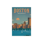 Boston Print on Acrylic Glass by IdeaStorm Studios (16"H x 24"W x 0.25"D)