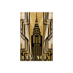 NY Deco Print on Acrylic Glass by Katrina Craven (16"H x 24"W x 0.25"D)