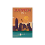 Austin Print on Acrylic Glass by IdeaStorm Studios (16"H x 24"W x 0.25"D)