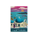 Santorini Print on Acrylic Glass by IdeaStorm Studios (16"H x 24"W x 0.25"D)