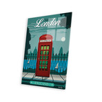 London Print on Acrylic Glass by IdeaStorm Studios (16"H x 24"W x 0.25"D)