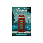 London Print on Acrylic Glass by IdeaStorm Studios (16"H x 24"W x 0.25"D)