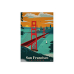 San Francisco Print on Acrylic Glass by IdeaStorm Studios (16"H x 24"W x 0.25"D)