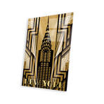 NY Deco Print on Acrylic Glass by Katrina Craven (16"H x 24"W x 0.25"D)