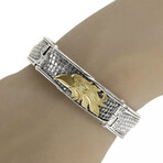 Heonos Silver + 18K Yellow Gold Bracelet // 7" // Store Display