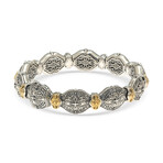 Thalassa Silver + 18K Yellow Gold Bracelet // 6.5" // Store Display