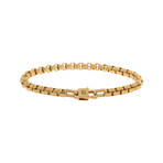 Urban Edge 5mm Box Chain Bracelet 18K Gold (S)