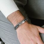 Lake Rope Bracelet Black Denim (M)