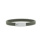 Grady Leather Bracelet Grey (M)