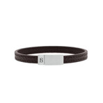 Grady Leather Bracelet Brown (L)