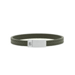 Grady Leather Bracelet Green (M)