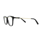 Salvatore Ferragamo  // Men's // SF2851 001 Square Optical Glasses // Black Gold +  Clear Demo Lenses