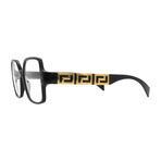 Versace  // Men's // VE3337 GB1 Square Optical Glasses // Black Gold +  Clear Demo Lenses