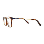 Salvatore Ferragamo  // Men's // SF2851 214 Square Optical Glasses // Light Havana +  Clear Demo Lenses