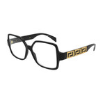 Versace  // Men's // VE3337 GB1 Square Optical Glasses // Black Gold +  Clear Demo Lenses