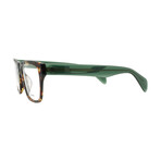 RagNBone  // Men's // RNB7036 IZA Square Optical Glasses // Havana Green  + Clear Demo Lenses