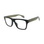 RagNBone  // Men's // RNB7036 08A Square Optical Glasses // Black Grey  + Clear Demo Lenses