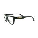 Versace // Men's // VE3316 GB1 // // Square Optical Glasses // Black Gold + Clear Demo Lenses