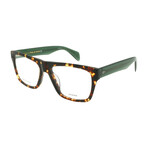 RagNBone  // Men's // RNB7036 IZA Square Optical Glasses // Havana Green  + Clear Demo Lenses