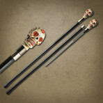 Sugar Skull Sword Cane // 35"