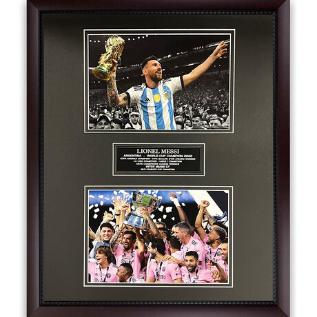 Lionel Messi // Collage + Framed Ver. 2