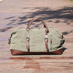 Canvas Travel Duffel Bag//Brown