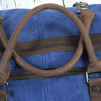 Canvas Travel Duffel Bag//Blue