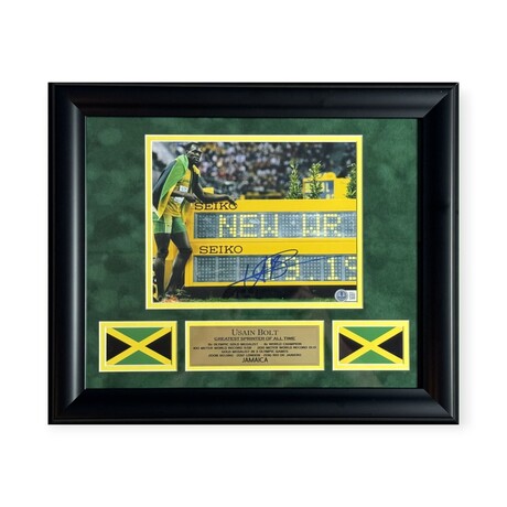 Usain Bolt // Jamaica // Autographed Photograph + Framed